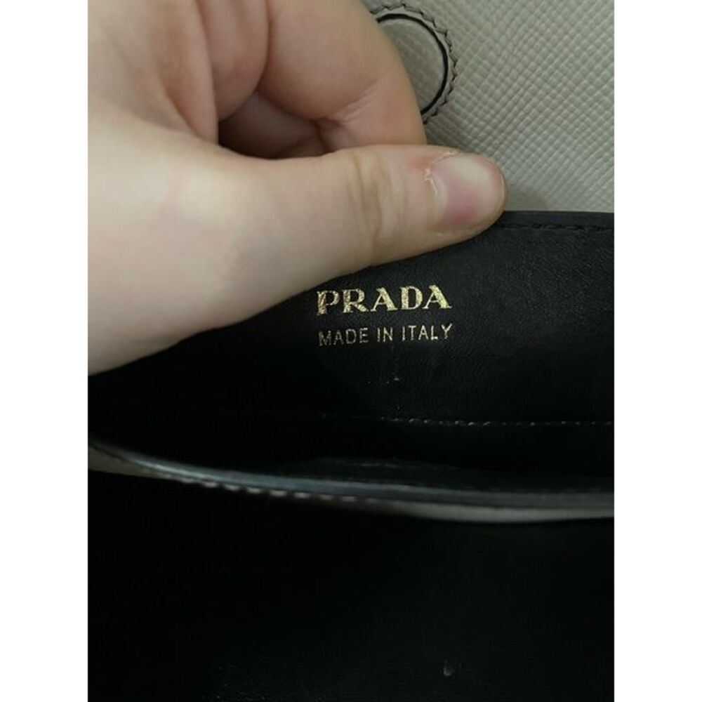 Prada Saffiano Cuir Double Bag Large in Grey Saffiano Leather - Picture 5 of 12